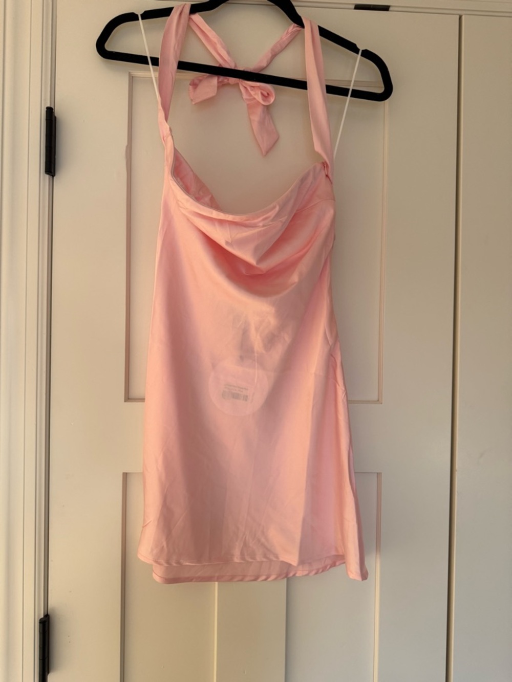 Princess Polly Pale Pink Satin Halter Slip Dress